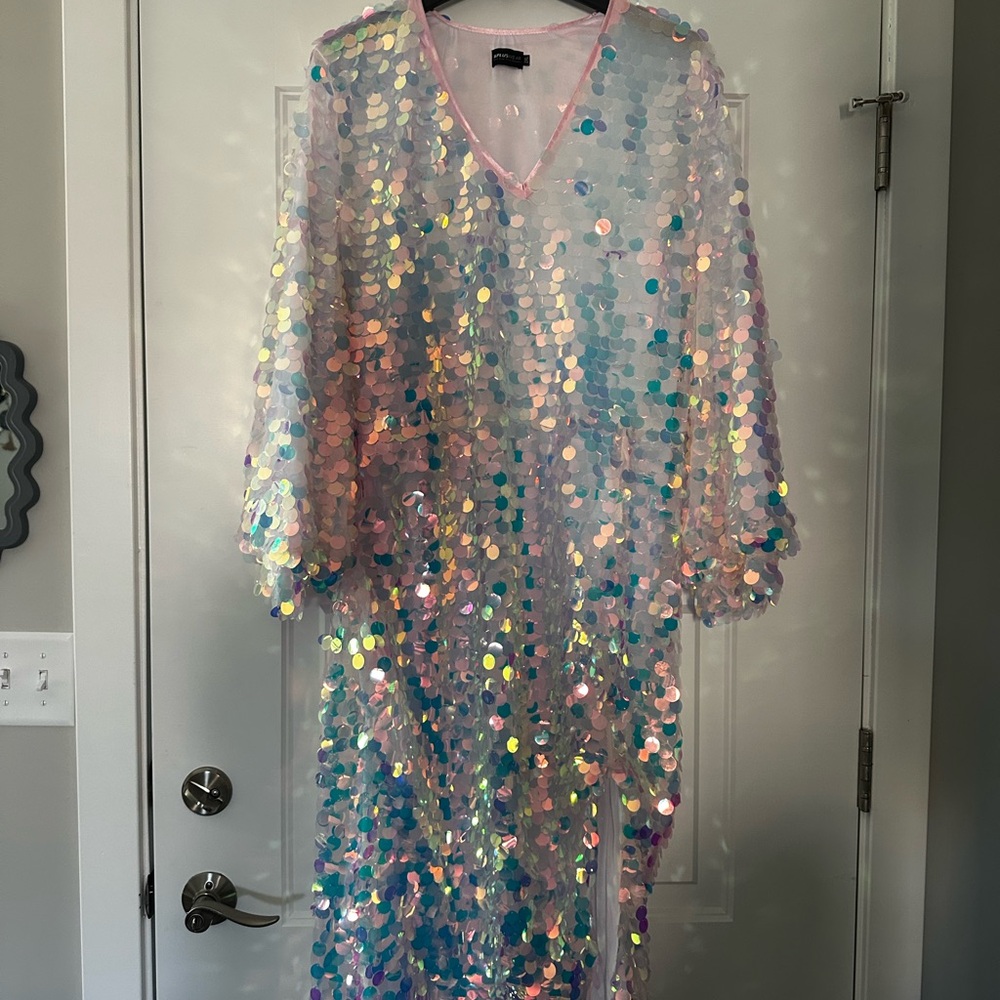 Iridescent Sequin Dress